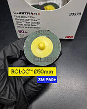 Фібровий диск 3M™ Cubitron™ з кріпленням Roloc™, 50 мм, 60+, 33379