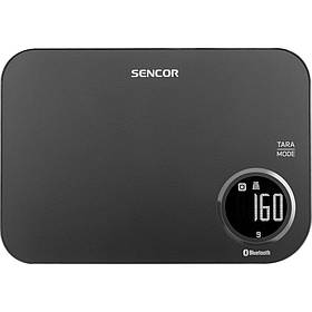 Sencor Ваги кухонні, 5кг, підкл. до смартфону, 2хААА , пластик, чорний