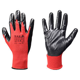 Рукавички маслобензостійкі (10 пар) з нітриловим покриттям (Розмір 10) EN388 4121X (в-во S.I.L. SL11.182798-10, фото 2