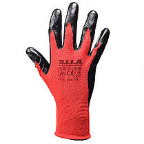 Рукавички маслобензостійкі (10 пар) з нітриловим покриттям (Розмір 10) EN388 4121X (в-во S.I.L. SL11.182798-10, фото 3