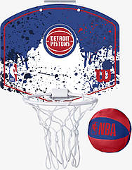 Міні-щит дитячий баскетбольний Wilson NBA Team Mini Hoop Detroit Pistons (WTBA1302DET)