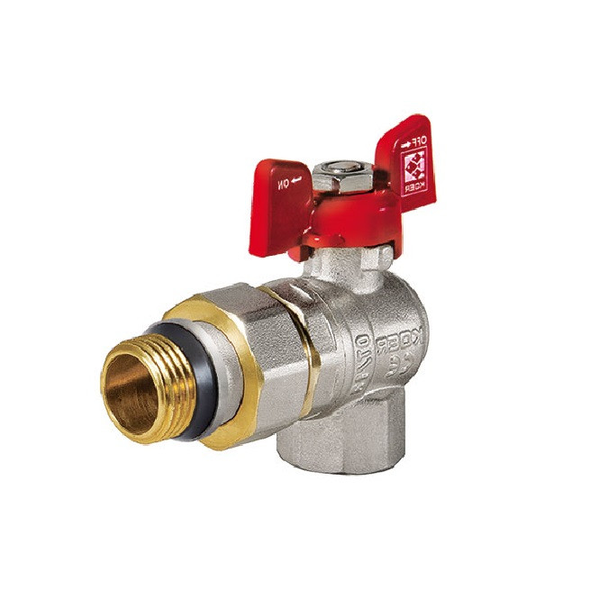 Кран з американкою кутовий 3/4" антипротечка KR.228-Gi