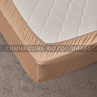 ARDESTO Простирадло на резинці Mix&Match, 180x200+30см, 100% бавовна, сатин, бежевий