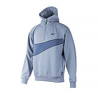 Мужская Толстовка Nike M NK SWOOSH FLC HZ HOODIE Голубой XL (DX0566-493)