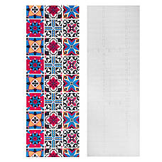 Самоклейна плівка на паперовій основі 0,45х10м х 0,07 мм Вінтажна бордова мозаїка SW-00000789, фото 4