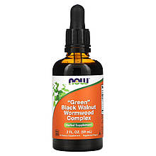 Чорний горіх і полин (Black Walnut Wormwood), Now Foods, комплекс, 59 мл.