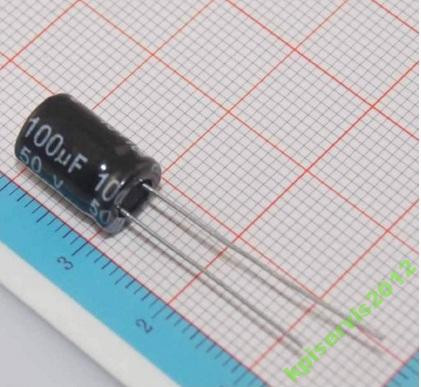 Конденсатор 100uF50V 100мкФ 50В