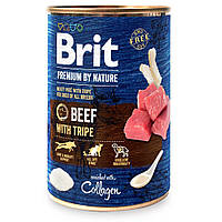 Влажный корм для собак Brit Premium By Nature Beef with Tripe 400 г (говядина) d