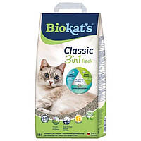 Наполнитель туалета для кошек Biokat's Classic Fresh 3in1 18 л (бентонитовый) d