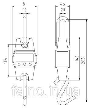 Крановые электронные весы ВК Зевс I-300 (300 кг) - фото 2 - id-p367378805