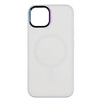 Чехол AG-Glass Chrome Camera with Magsafe для Iphone 12/12 Pro Цвет White d