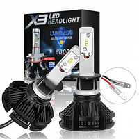 Автолампа LED X3 H3 Лід лампи в фари Світлодіодна лампа для авто Комплект автомобільних ламп h