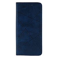 Чехол-книжка Business Leather для Xiaomi Redmi Note 10 Цвет Синий d