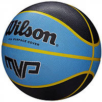 Мяч баскетбольный Wilson MVP 275 black/blue size 5 (WTB9017XB05 5)