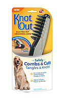 Расческа для шерсти животных Knot Out Electric Pet Comb фурминатор машинка груминга щетка вычесывания d