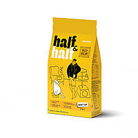 Сухой корм Half&Half для взрослых кошек, с говядиной, 2 кг d