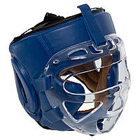 Шлем для единоборств закрытый с пластиковой маской FISTRAGE VL-8481 (размеры М-XL)