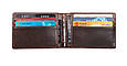 Шкіряний міні гаманець затискач для купюр А03-КТ-10247 Коричневий, фото 3
