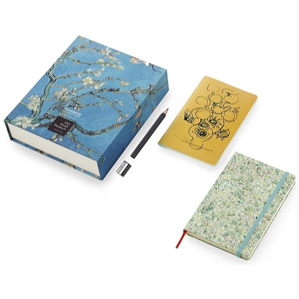 Коллекционный набор Moleskine Van Gogh (Скетчбук + Блокнот Cahier + Карандаш и точилка) SKVANGOGHBOX - фото 3 - id-p2047595553