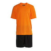 Форма футбольна помаранчево-чорна на зріст 140