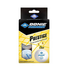 Кулі для настільного тенісу білі 6шт Donic Prestige 2*