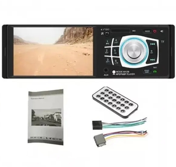 4012 ISO — екран 4,1" + DIVX + MP3 + USB + SD + BLUETOOTH