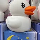 Дитячий силіконовий нічник "Каченя" Duck Night Light зі зміною кольору RGB, фото 3