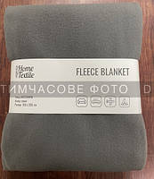 ARDESTO Плед Fleece, 160x200 см, 100% поліестер, сірий