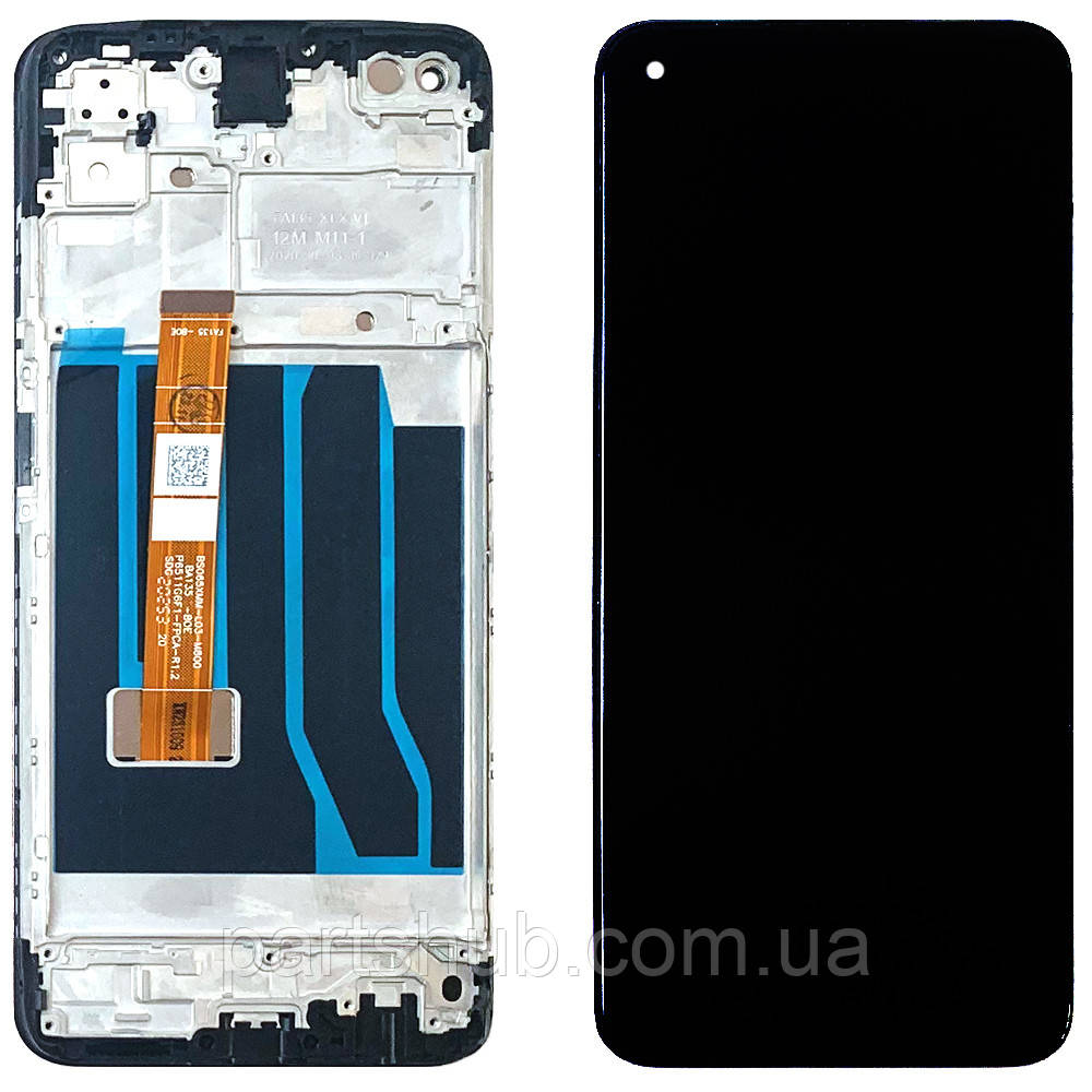 Дисплей (екран) Oppo A52 з тачскріном і рамкою (BS065XMM-L03-M800), фото 1