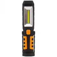 Ліхтарик світлодіодний LEMANSO COB 3 Ватів + 3 ватів LED + 3RED LED з магнітом і акумом. 1800mah / LMF9314 чорний