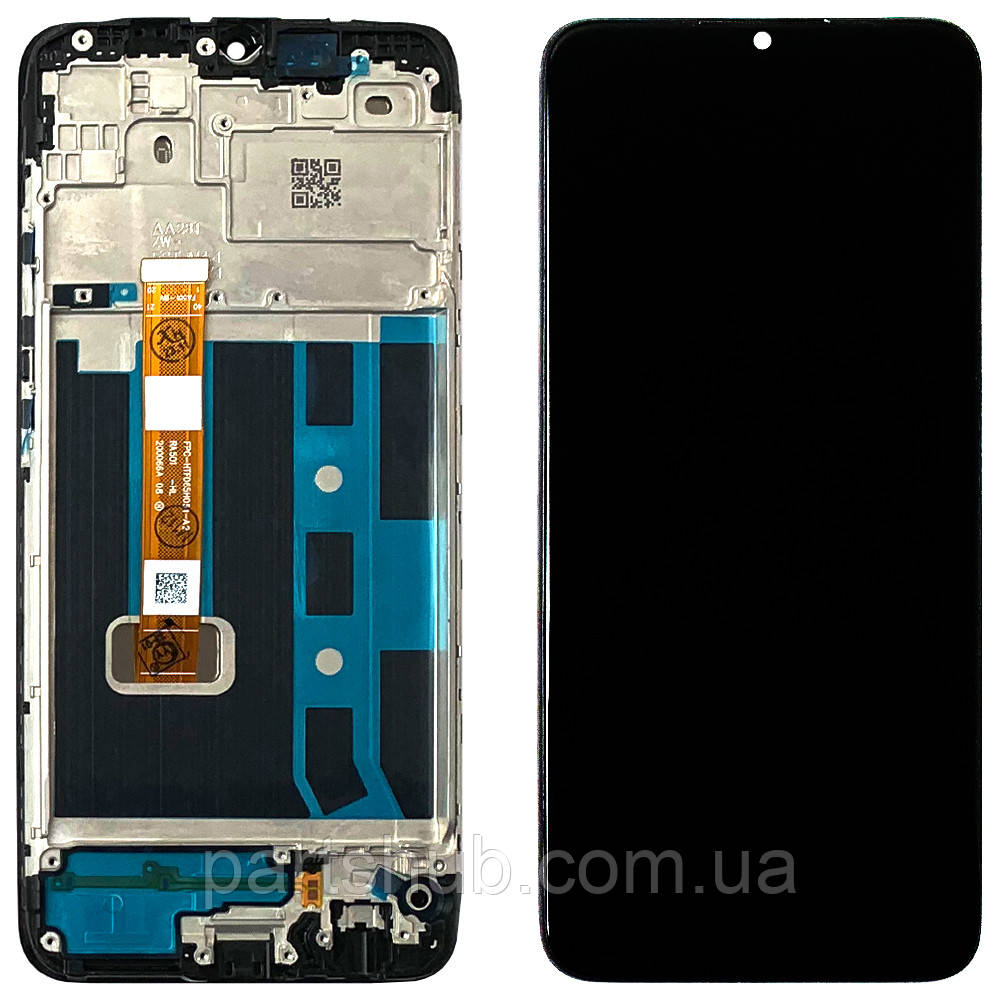 Дисплей (екран) Oppo A15 A15S A35 з тачскріном (FPC-HTF065H051-A2 з рамкою), фото 1