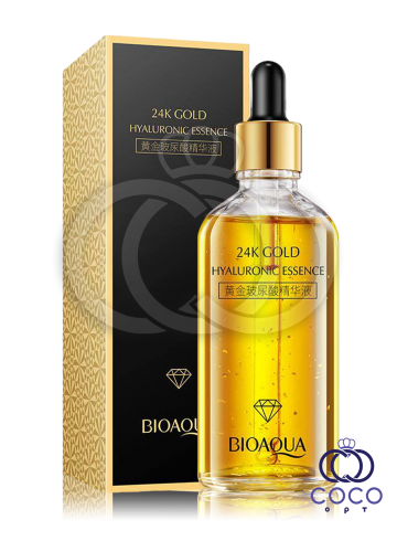 Сироватка для обличчя з гіалуроновою кислотою і золотом Bioaqua 24 k Gold Hyaluronic Acid 100 ml