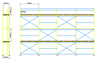 Леса строительные рамного типа