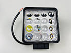 Додаткова світлодіодна фара LED квадратна 48W 16 ламп, автомобільна робоча фара, фото 6