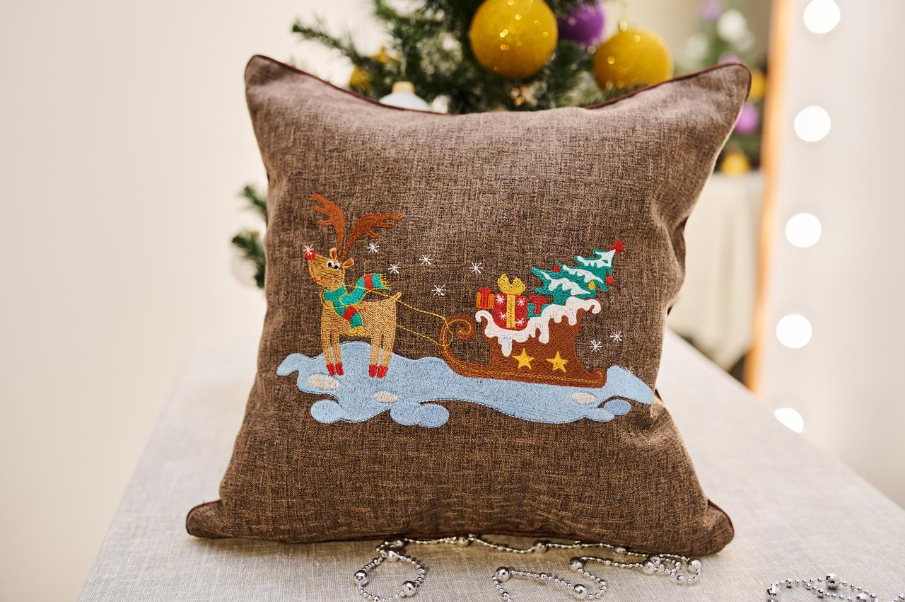 Наволочка декоративної подушечки на диван вишивка/Pillowcase for a decorative sofa pillow embroidery