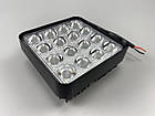 Додаткова світлодіодна фара LED квадратна 48W 16 ламп, автомобільна робоча фара, фото 10