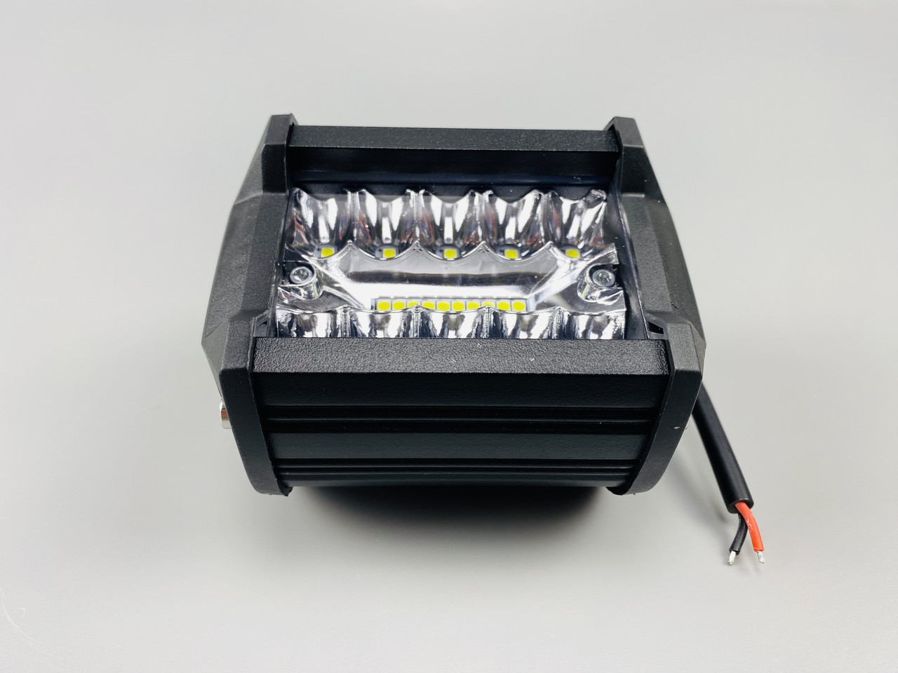Фара світлодіодна LED прямокутна 60W (20 діодів), робоче світло для автомобіля, фото 1