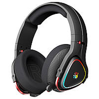 Игровые наушники с микрофоном, RGB, Bluetooth+2.4GHz+3.5 jack Bloody MR710 Bloody (Black) - Vida-Shop