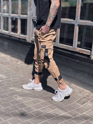 Штаны карго коттоновые бежевые | Сравнить цены и купить по акции со ...