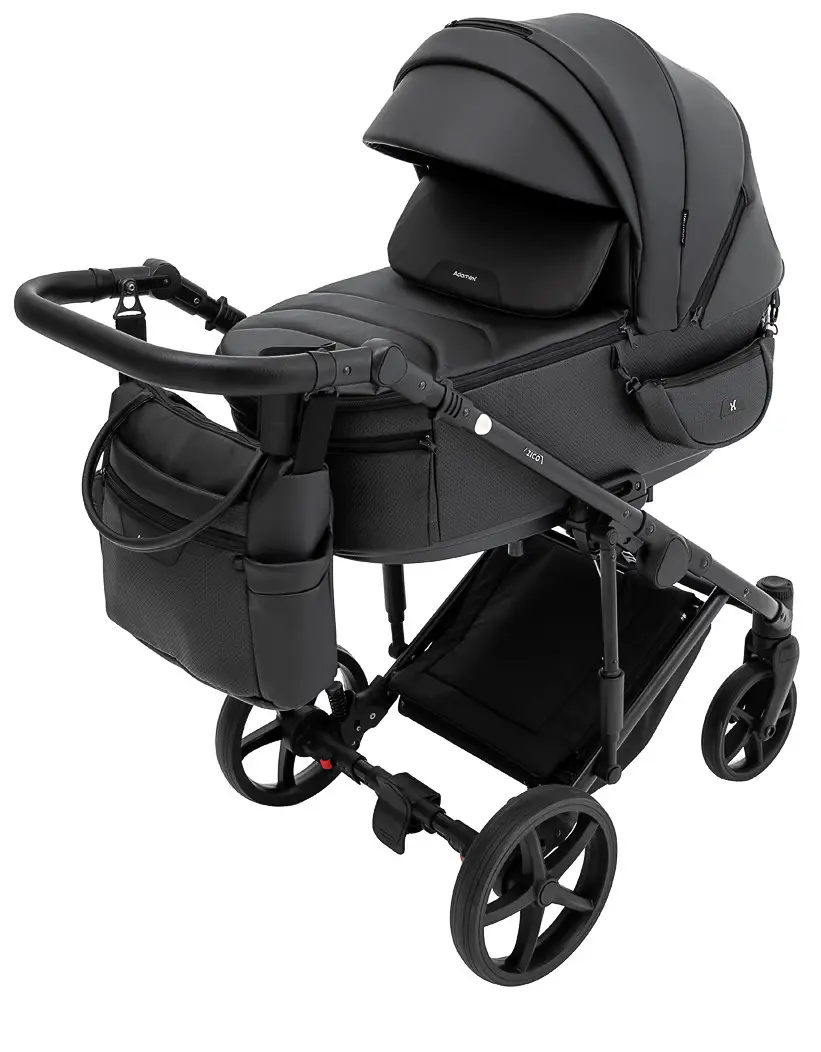 Коляска 2 в 1 Adamex Zico Eco Sa-2 чорний