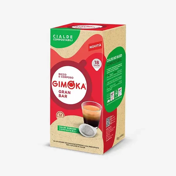 Кофе в чалдах монодозах Gimoka Gran Bar 18шт Италия чалдовое кофе Джимока