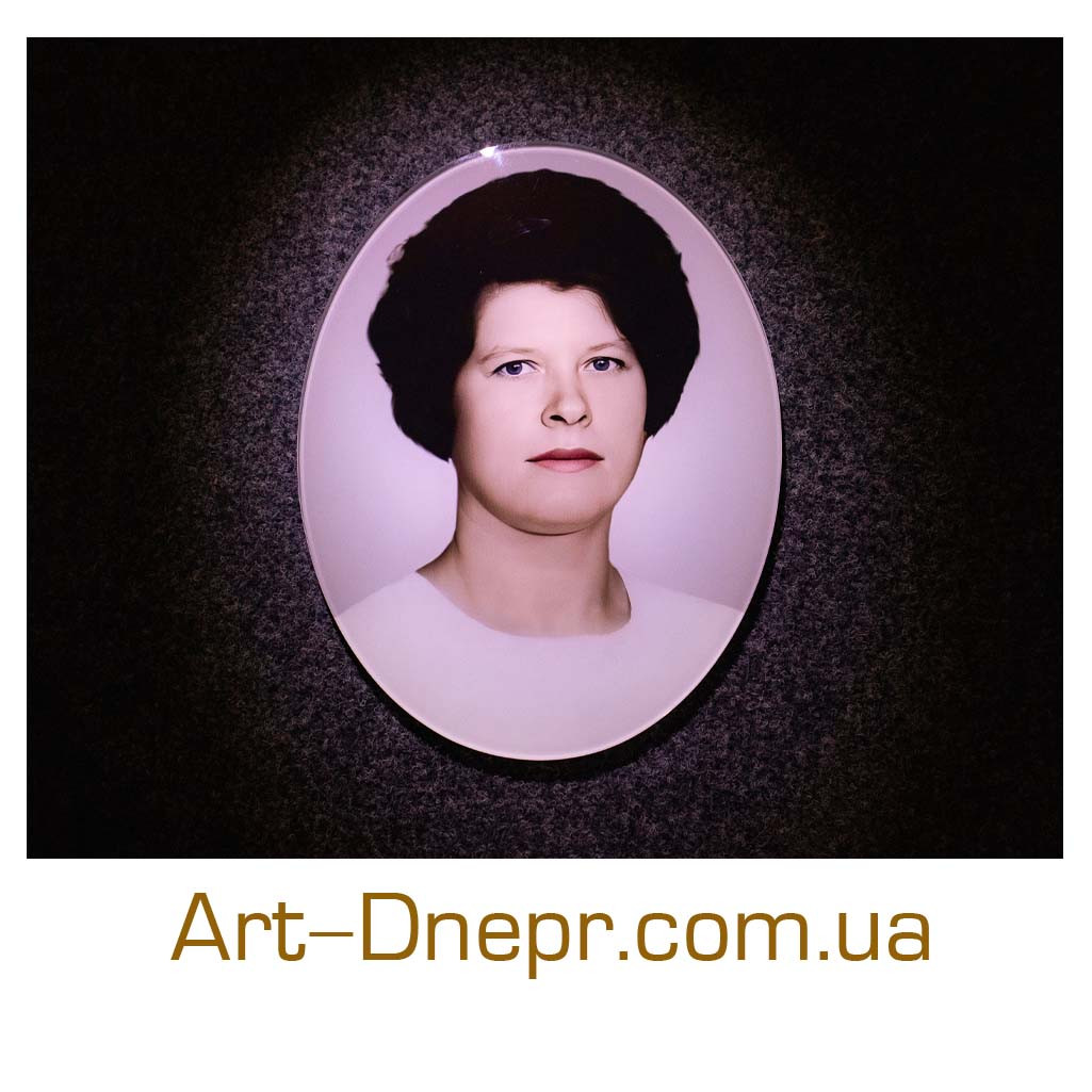 Фототабличка у формі овалу 130х180х12 мм, фото 1