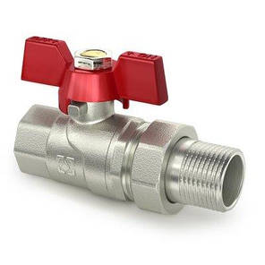 Кран Шаровый 1/2"с американкой Raftec RED PN40 ВН, фото 2