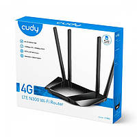 Cudy N300 Wi-Fi маршрутизатор 4G LTE зі слотом для SIM-карти, 300 Мбіт/с WiFi