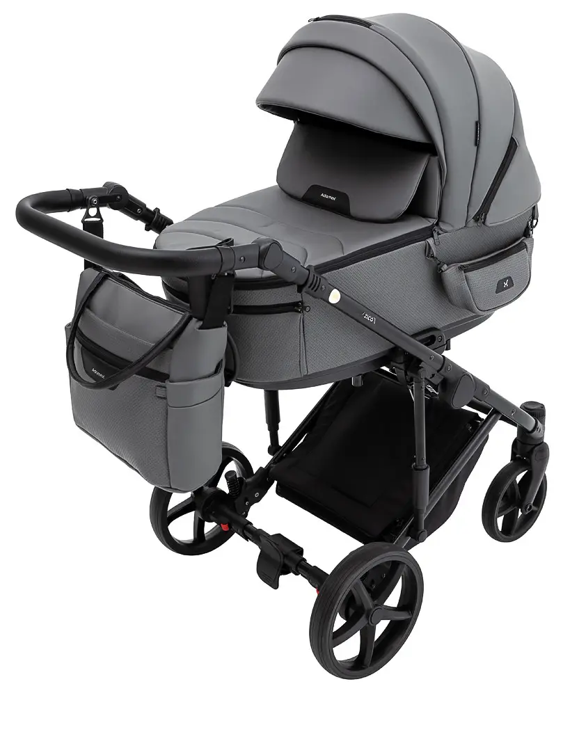 Коляска 2 в 1 Adamex Zico Eco Sa-4 темно-сірий