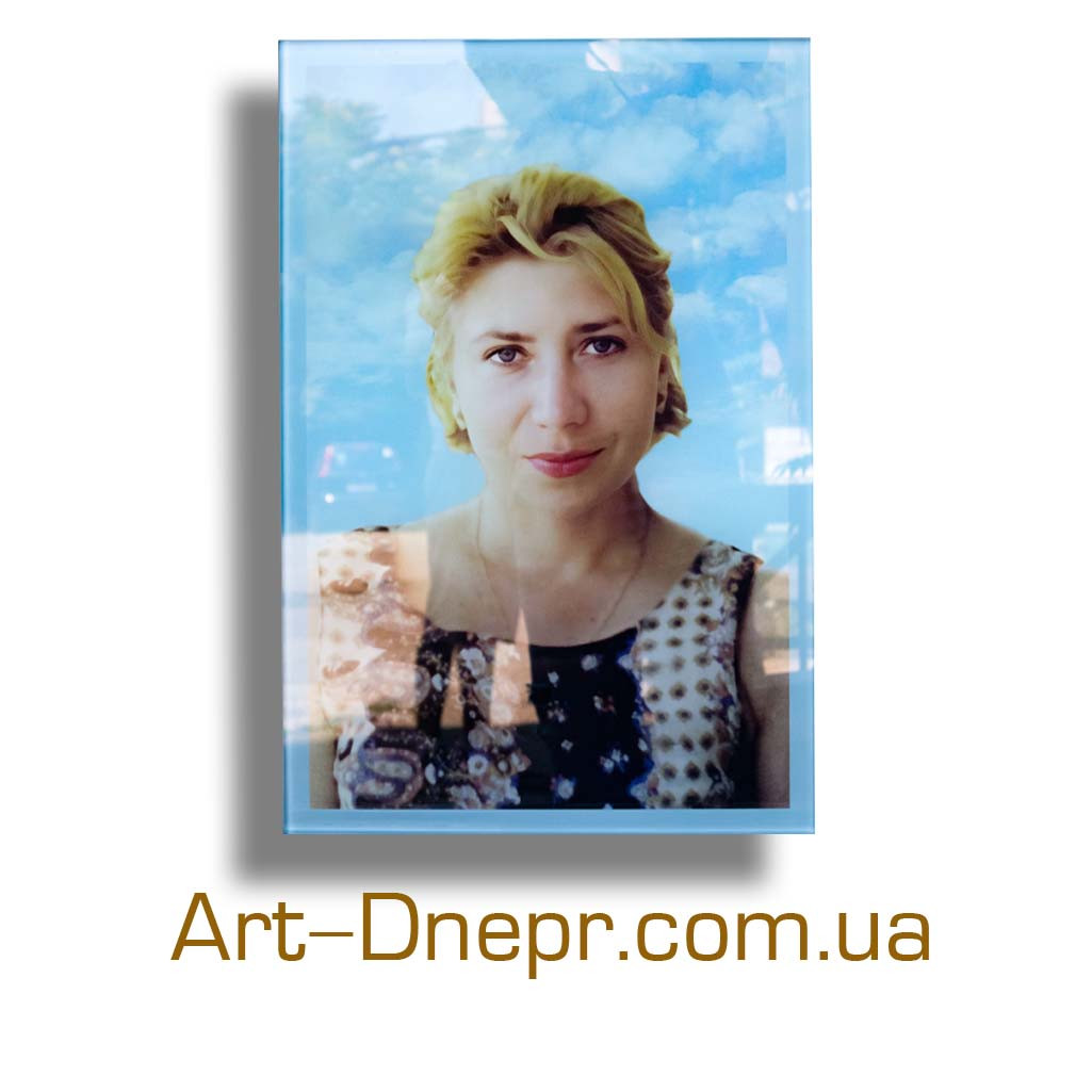 Фототабличка з триплексного скла, прямокутник 300х500х12 мм, фото 1