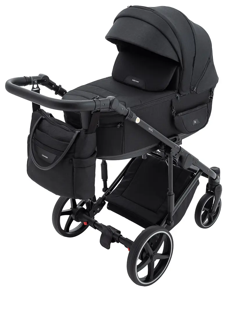 Коляска 2 в 1 Adamex Zico Lux TK-53 чорний