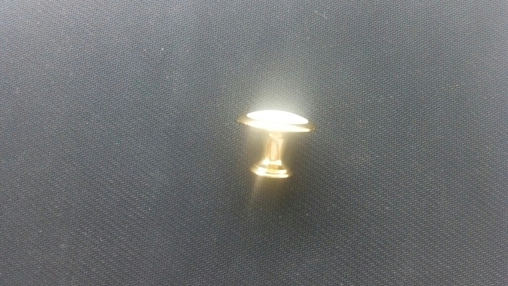 Ручка мебельная кнопка золото+сатин - фото 3 - id-p40755645