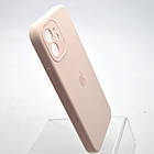 Силіконовий Силіконовий чохол накладка Silicon Case Full Camera для iPhone 12 Gray Pink, фото 4