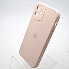 Силіконовий Силіконовий чохол накладка Silicon Case Full Camera для iPhone 12 Gray Pink, фото 5